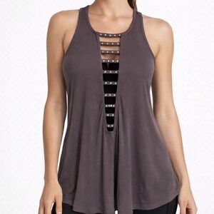 BKE Buckle Small Studded Tank Top NWT | Rhinestone Detail